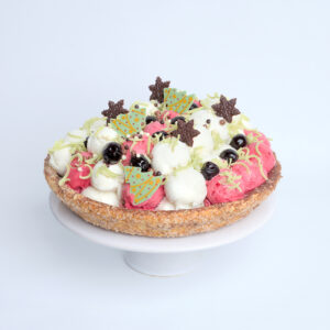 kerst ijstaart aardbei vanille amarena