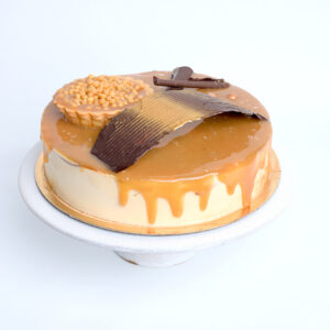 kerst ijstaart met heel veel caramel ijs