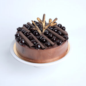 kerst ijstaart chocolade en amarena kersen