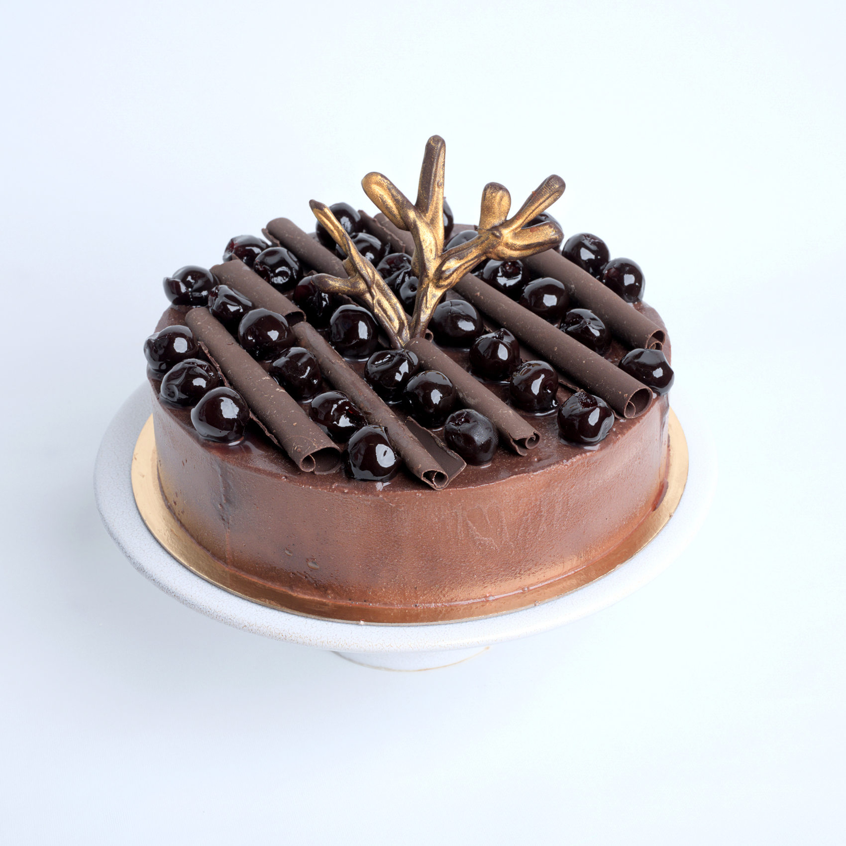 kerst ijstaart chocolade en amarena kersen