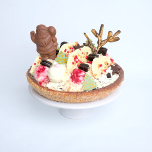kerst ijstaart red velvet oreo en salted caramel ijs