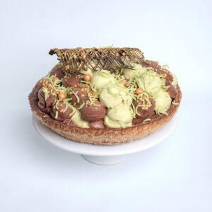 kerst ijstaart chocolade pistache