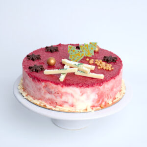 kerst ijstaart red velvet