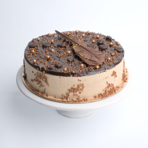 mokka ijstaart met chocoladespiegel