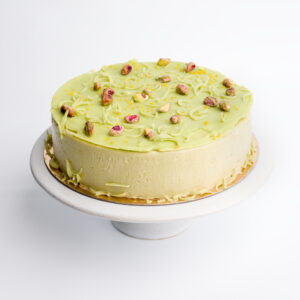 pistache ijstaart met coating van pistache en nootjes