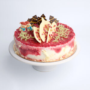 red velvet kerst ijstaart
